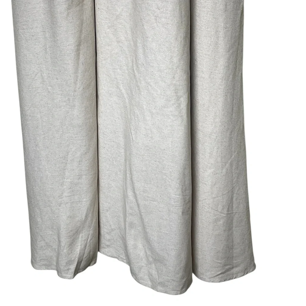 Rachel Zoe tan rayon linen blend smocked v waist spaghetti strap maxi dress - Picture 6 of 13